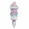 Rolki regulowane Story Spike Adjustable Inline Skates Różowo-Niebieski LED