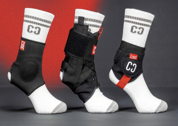 Ochraniacze na kostki CORE Ankle Sleeves Czarny