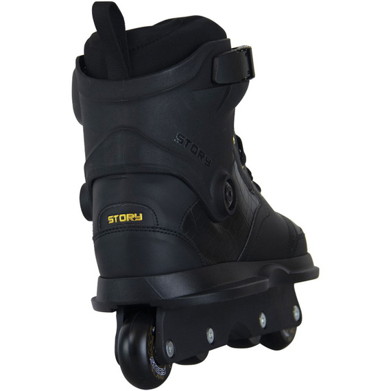 Rolki Agresywne Story Aggressive Inline Skates Czarno-Złoty 