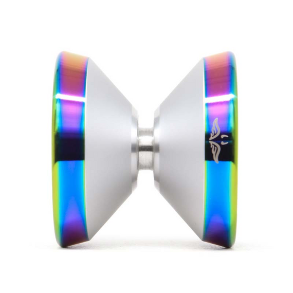 Yoyo Metalowe dla Zaawansowanych YoYoFactory Demonspeed 2 Srebrno-Tęczowy