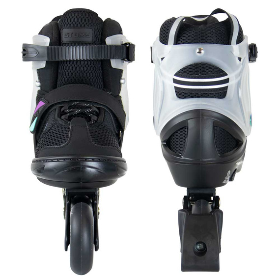 Rolki regulowane Story Motion Adjustable Inline Skates Czarno-Transparentny