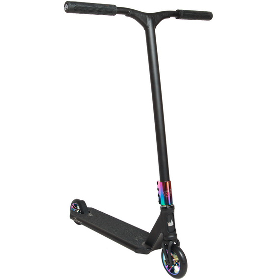 Hulajnoga Wyczynowa NKD RIZZ Stunt Scooter Czarno-Tęczowy 85 cm