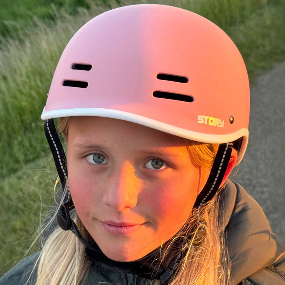 Kask Story Retro Certified Helmet Różowy
