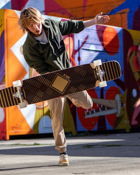 Longboard do Dancingu NKX Vegas Złoty 121 cm