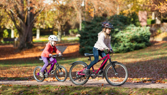 Superlekki rower dla dzieci KUbikes 16S 2-biegowy Czarno-Czerwony