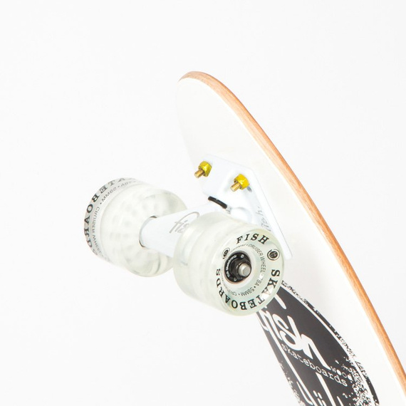 Fish skateboards Wood Fish White Logo/White/White
