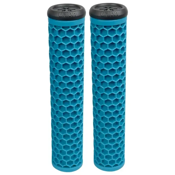 Gripy Rączki do Hulajnogi Wyczynowej Union Honeycomb Soft Grips Turkusowy 155 mm