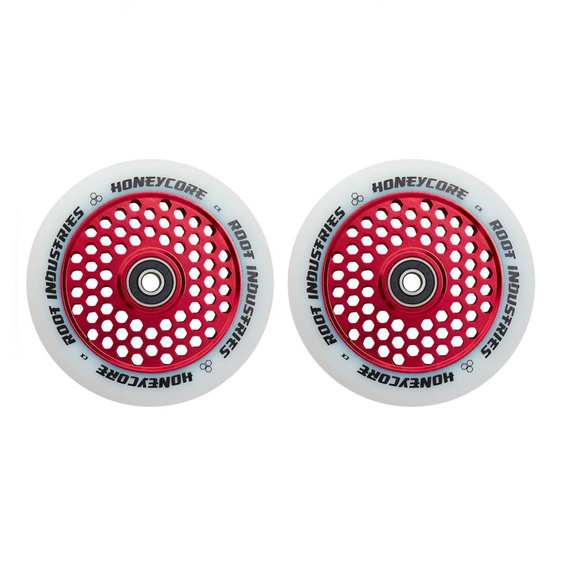 Koła do Hulajnogi Root Industries Honeycore White Pro Scooter Wheels 2-Pack Czerwony 110 mm (2 szt.)