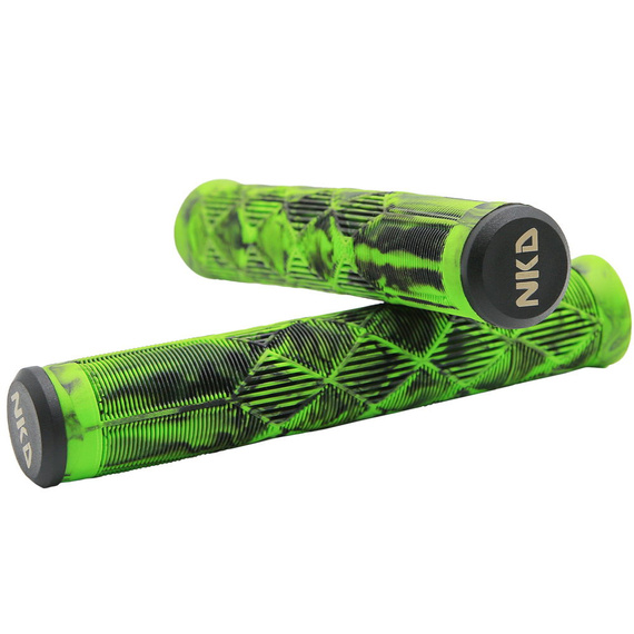 Gripy Rączki do Hulajnogi Wyczynowej NKD Fuel Stunt Scooter Grips Czarno-Zielony 165 mm