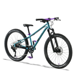 Lekki rower dla dzieci KUbikes 24S DISC Turkusowo-Fioletowy