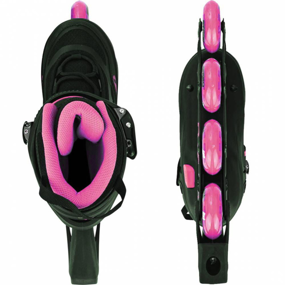 Rolki regulowane Story Fusion Adjustable Inline Skates Różowy