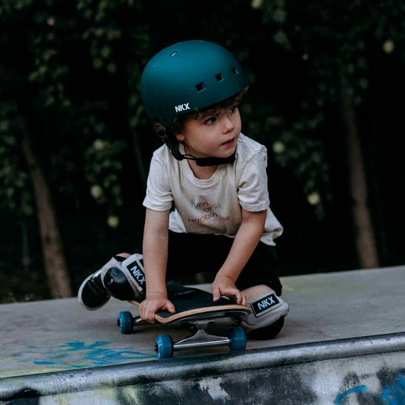 Kask Na Deskorolkę Hulajnogę NKX Brain Saver Ocean Blue