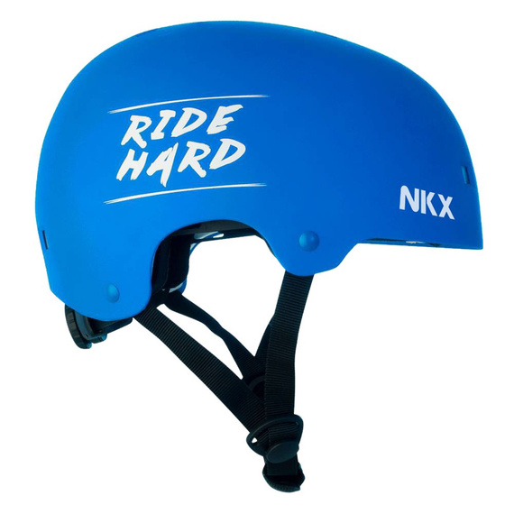 Kask Na Deskorolkę Hulajnogę NKX Brain Saver Niebieski Ride Hard