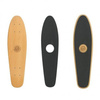Fish skateboards Wood Fish Black Logo/Black/Black