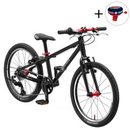 Superlekki rower dla dzieci KUbikes 20L Czarno-Czerwony