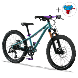 Superlekki rower dla dzieci KUbikes 20S DISC Turkusowo-Fioletowy
