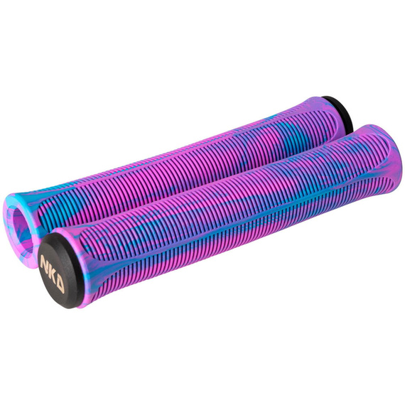 Gripy Rączki do Hulajnogi Wyczynowej NKD Mono Pro Stunt Scooter Grips Fioletowo-Niebieski 165 mm