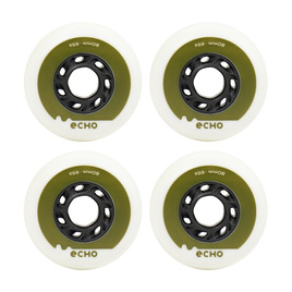 Kółka do rolek Echo Drift Wheels Biało-Zielony 80 mm (4 szt.)