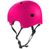 Kask na Deskorolkę Hulajnogę Rolki SFR Essentials Helmet Błyszczący Różowy Fluo 