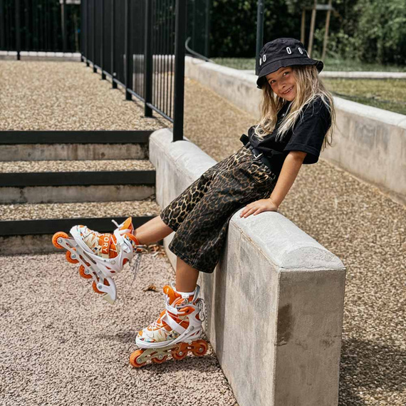 Rolki regulowane Story Spike Adjustable Inline Skates Pomarańczowy