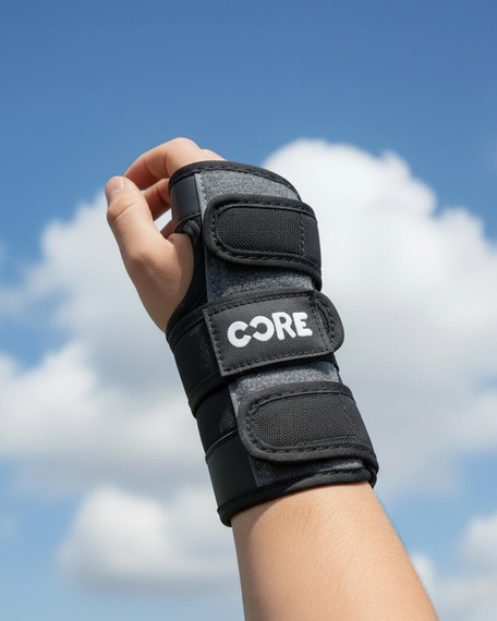 Zestaw ochraniaczy dla dzieci CORE Kids Protection Junior Skate Triple Pad Set Czarny 