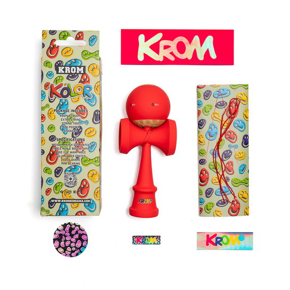 Kendama KROM Kolor Czerwony
