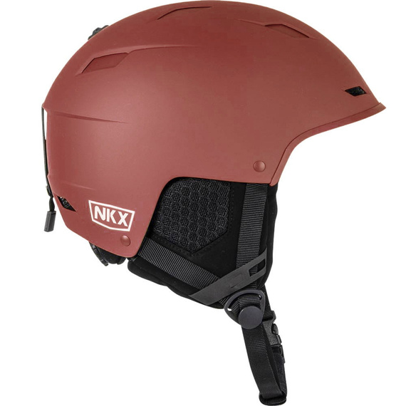 Kask na narty i snowboard NKX Nomad Snow Helmet Burgundowy 