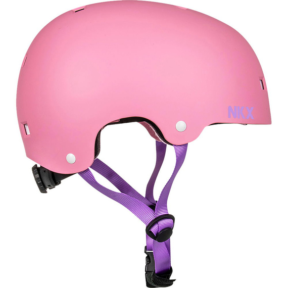 Kask Na Deskorolkę Hulajnogę NKX Brain Saver Różowo-Fioletowy