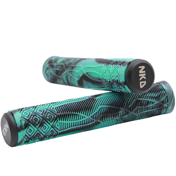 Gripy Rączki do Hulajnogi Wyczynowej NKD GOAT Stunt Scooter Grips Czarno-Niebieski 163 mm