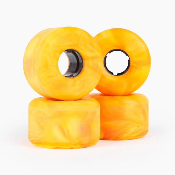 Kółka LandYachtz Hawgs EZ Slides Pomarańczowo-Żółty 63 mm