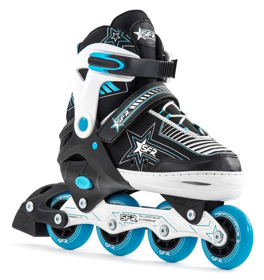 Rolki inline z regulacją SFR Pulsar Niebieskie S