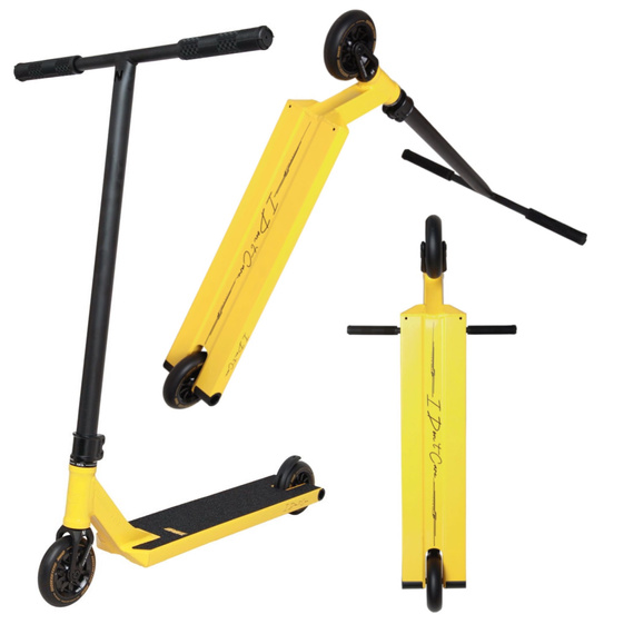 Hulajnoga Wyczynowa NKD IDC Stunt Czarno-Żółty wys. 90 cm