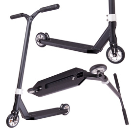 Hulajnoga Wyczynowa Striker Lux 5" Stunt Scooter Czarno-Srebrny wys. 87 cm