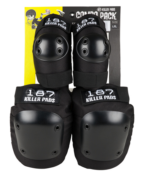 Zestaw Ochraniaczy na kolana i łokcie 187 Killer Pads Combo Pack Knee and Elbow Czarny