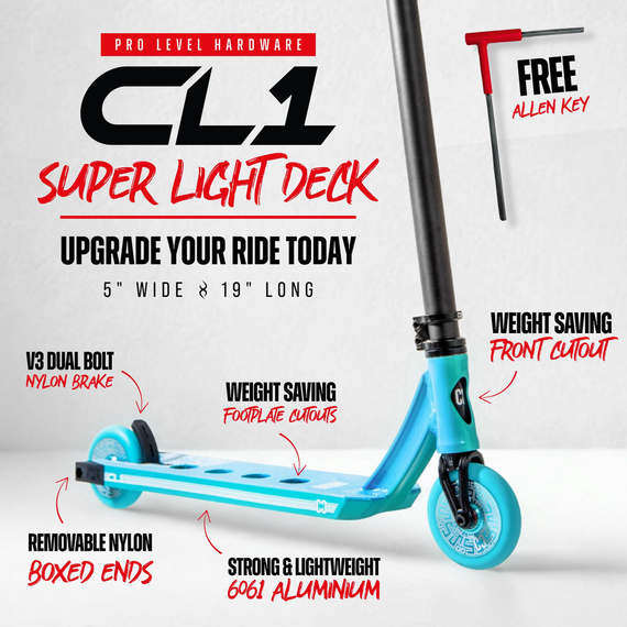 Hulajnoga Wyczynowa CORE CL1 Complete Stunt Scooter Turtlesent wys. 85 cm