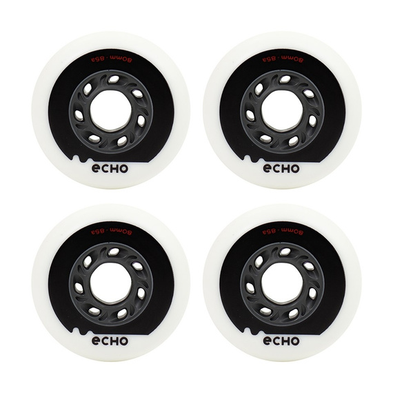 Kółka do rolek Echo Drift Wheels Biało-Szary 80 mm (4 szt.)