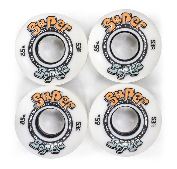 Kółka do deskorolki ENUFF Super Softie Wheels Biały 53 mm
