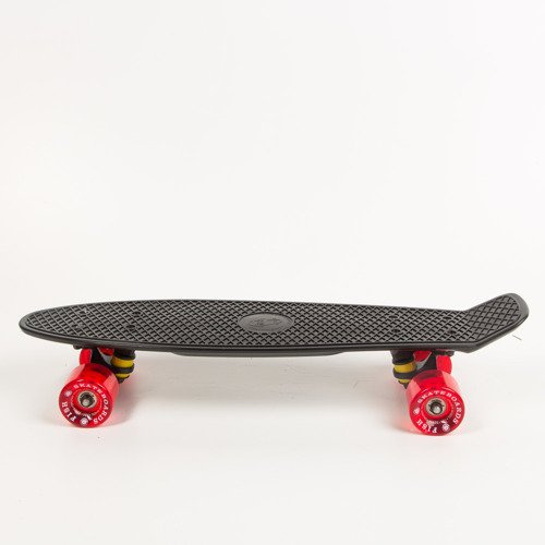 Fish skateboards Black / Black / Transparent Red