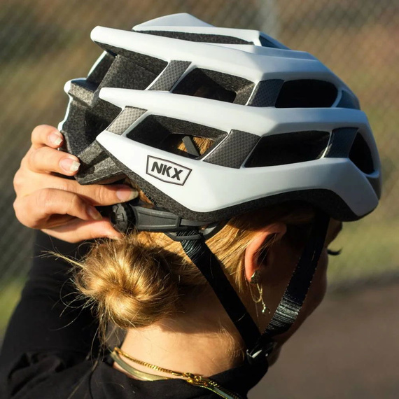 Kask Rowerowy NKX Racer Pro Biały