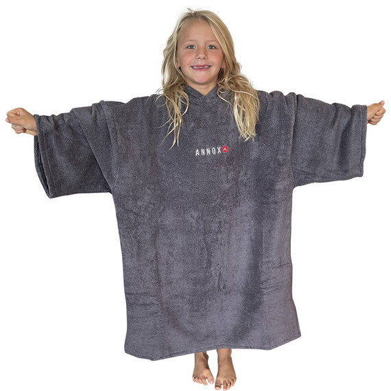 Poncho dla dzieci Annox Deluxe Kids Szary