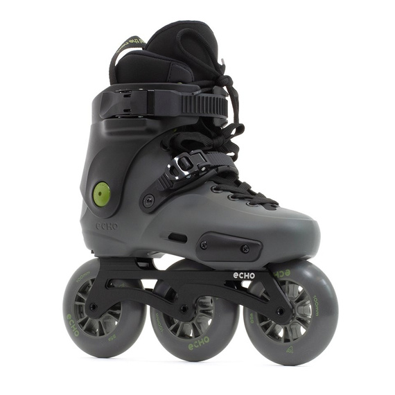 Rolki trójkołowe Echo Sonar 3 Wheel Freeskates Czarny