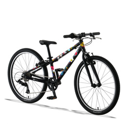 Lekki rower dla dzieci KUbikes 24S Czarny Komiks