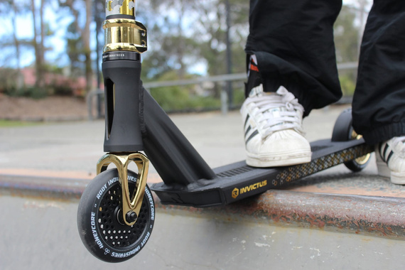 Koła do Hulajnogi Root Industries Honeycore Black Pro Scooter Wheels 2-Pack Gold Rush Złoty 120 mm (2 szt.)