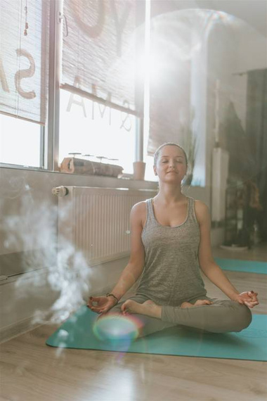 Mata do Jogi Happy Yogi TPE 6mm ECO Antypoślizgowa Turkus