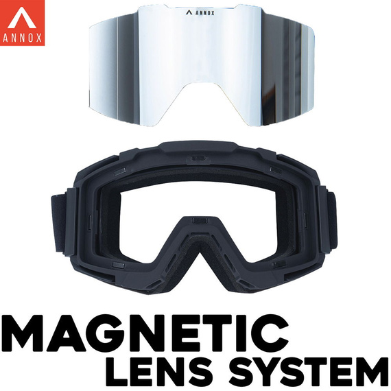 Gogle na snowboard i narty Annox Team Adult Silver