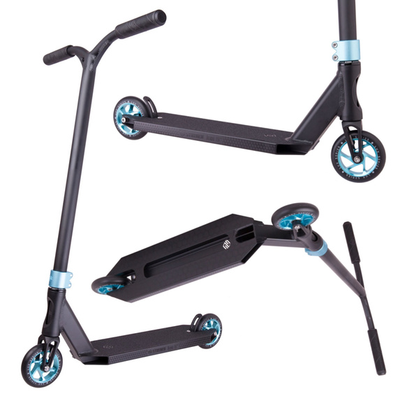 Hulajnoga Wyczynowa Striker Lux 5" Stunt Scooter Czarno-Turkusowy wys. 87 cm