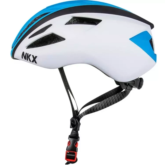 Kask Rowerowy NKX Urban Biało-Niebieski L/XL