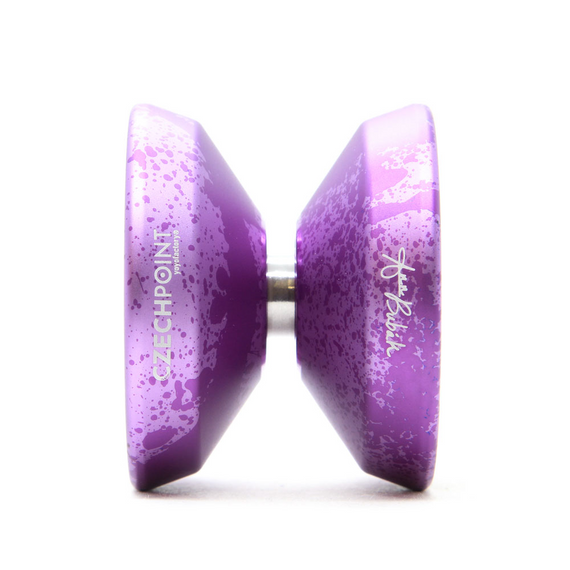 Yoyo dla zaawansowanych YoYoFactory Czech Point Pivot Fioletowo-Czarny Splash