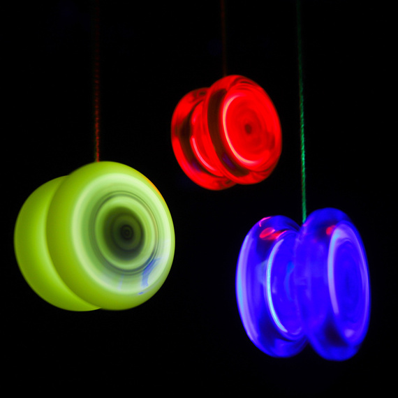 Yoyo Świecące Fluorescencyjne YoYoFactory Spinstar GLOW Yellow