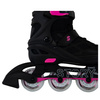 Rolki regulowane Story Midnight Adjustable Inline Skates Czarno-Różowy LED